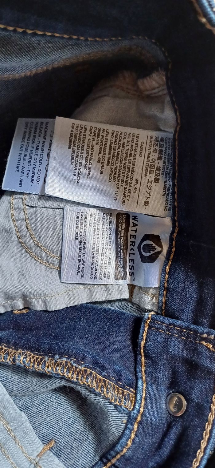 Jean levi's skinny fit w25 l 28 neuf - photo numéro 3