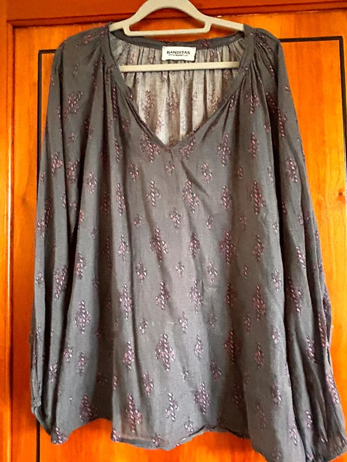 Blouse manches longues Banditas taille unique
