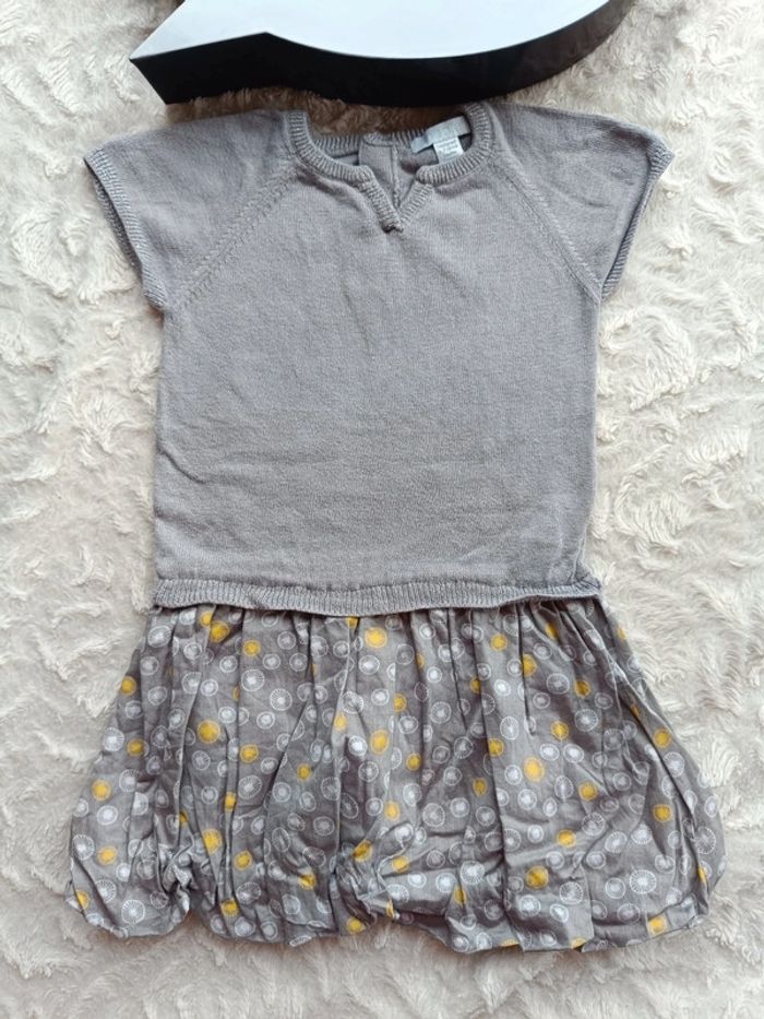 Robe style pull en haut et boule en bas Fille 18 mois Obaïbi - photo numéro 2