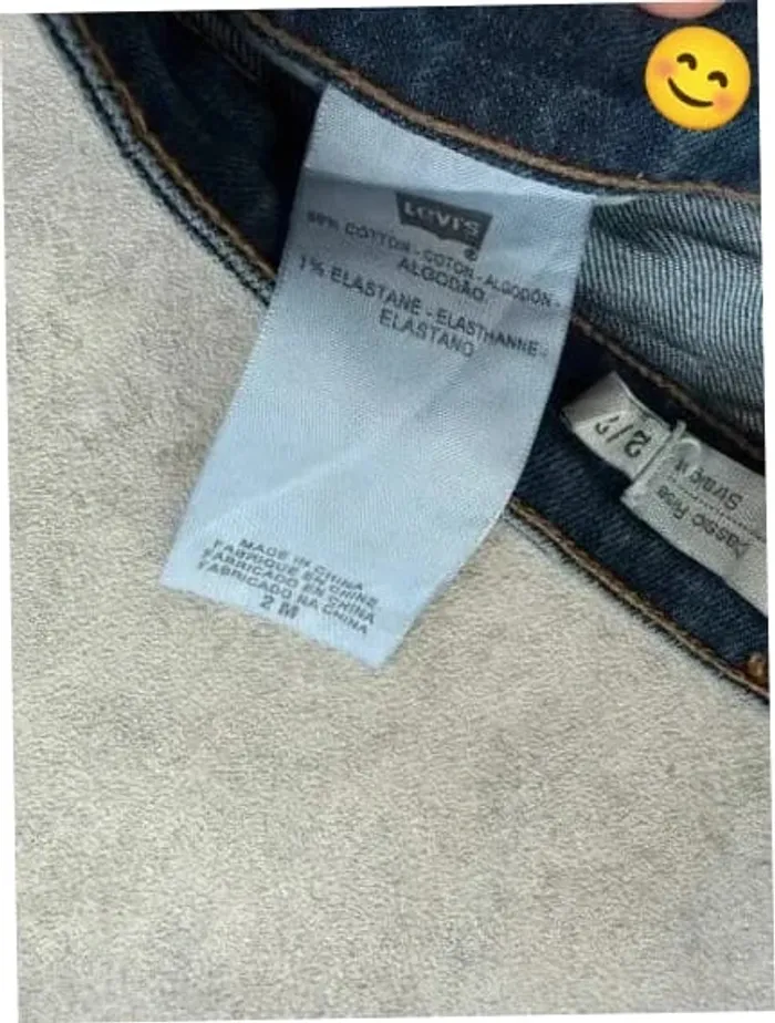Jeans Levi's Bold Curve W27 FR36 coupe droite bleu Femme Women pan530b - photo numéro 6
