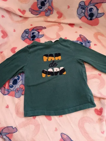 T-shirt fan de papa tape a l'oeil taille 9 mois