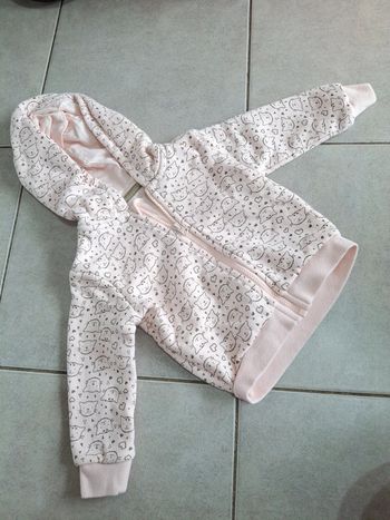 Gilet zippé chat