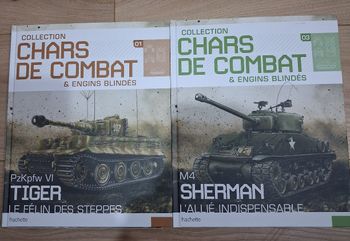2 livres collection chars de combat et engins blindés 