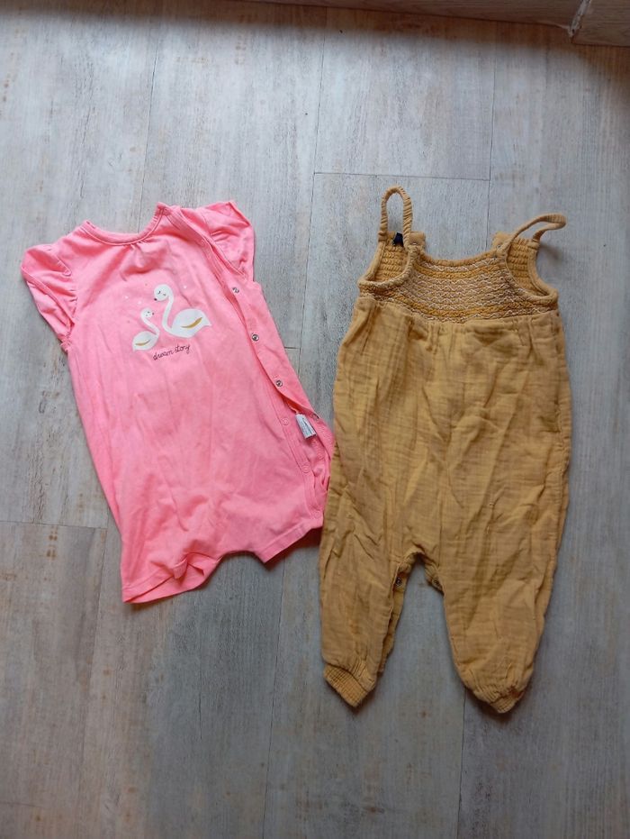 Lot 6 robes/salopettes/combinaisons 18 mois - photo numéro 3