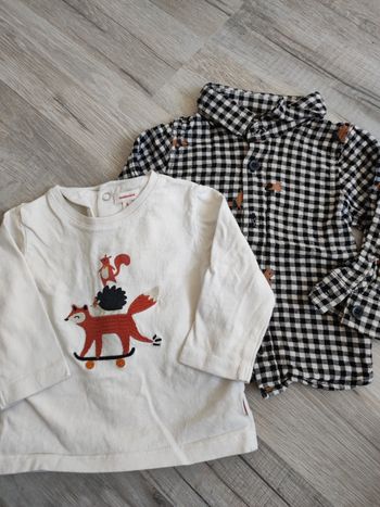 Ensemble tee shirt et chemise