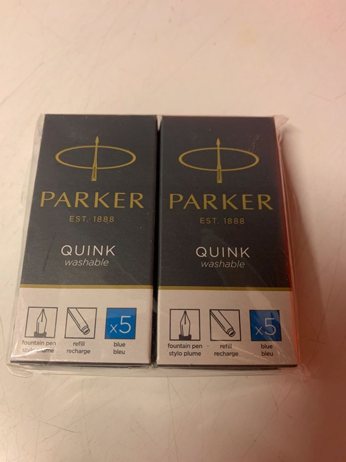 Lot de 20 cartouches bleues PARKER