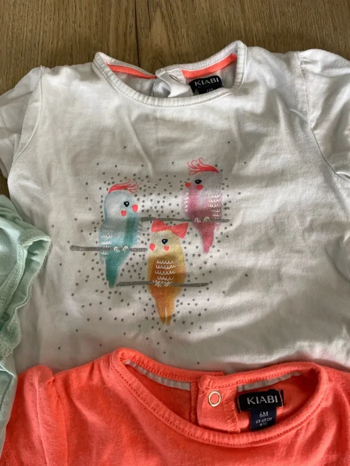 Lot de 3 tee shirt 6 mois - photo numéro 3