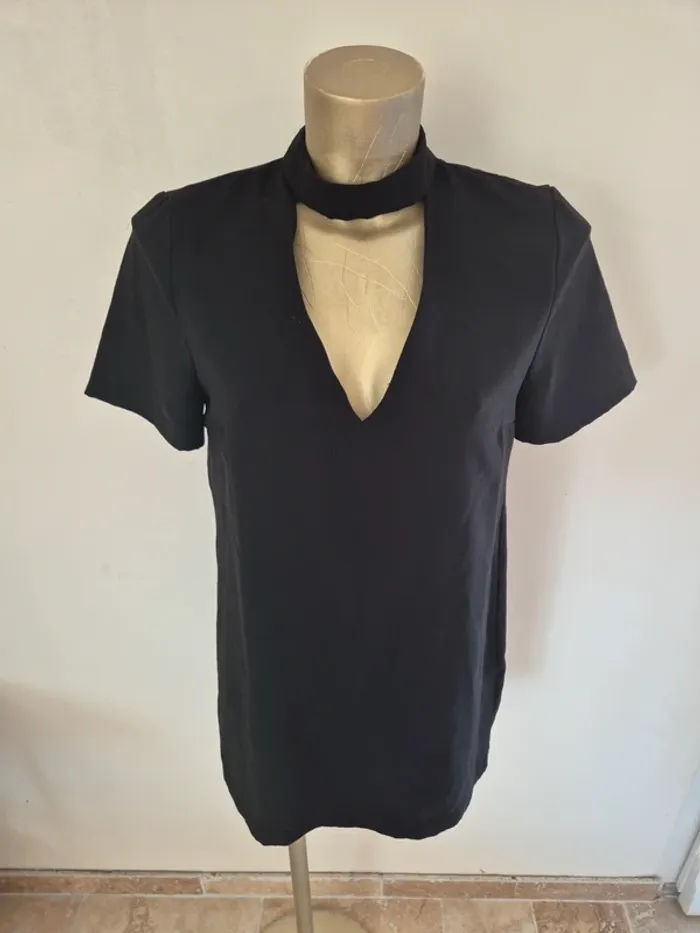 Robe noir zara taille m - photo numéro 2