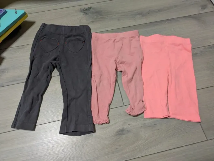 Lot 3 leggings 12-18 mois