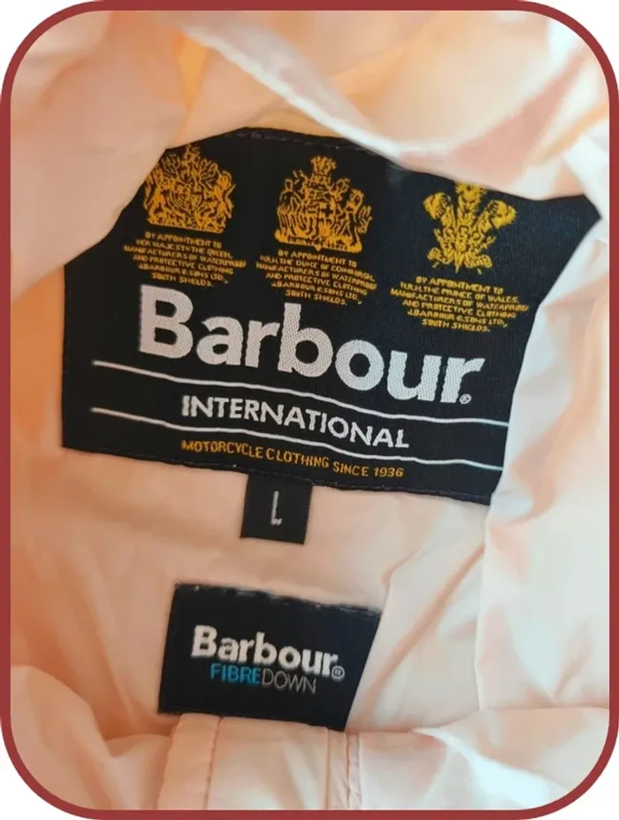 Doudoune rose Barbour International Enfant Taille 14ans - photo numéro 2