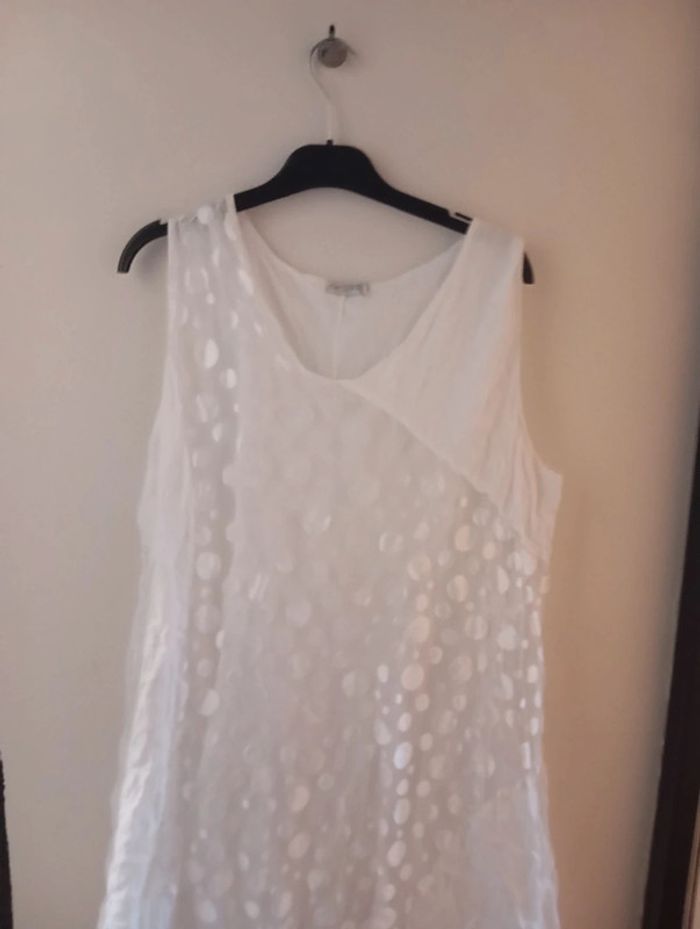 Robe blanche été femme taille XL 42/44 - photo numéro 2