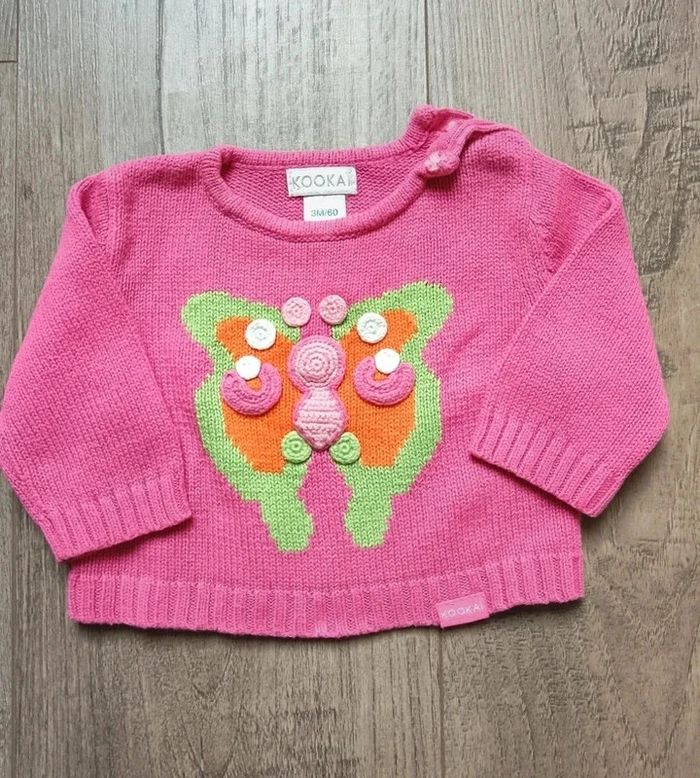 Pull papillon Kookaï 3 mois