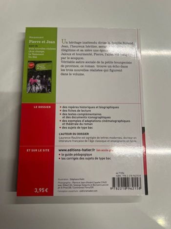 Livre classique Pierre et Jean de Maupassant - photo numéro 2