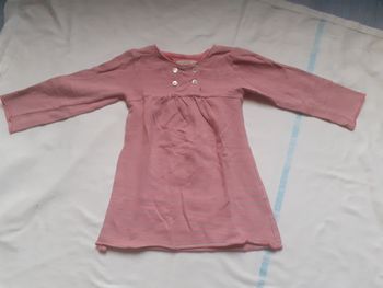 Tunique rayé rose et gris