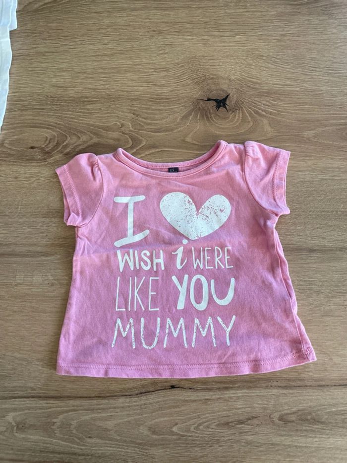 Tshirt blanc Bout’chou taille 3 mois - photo numéro 3