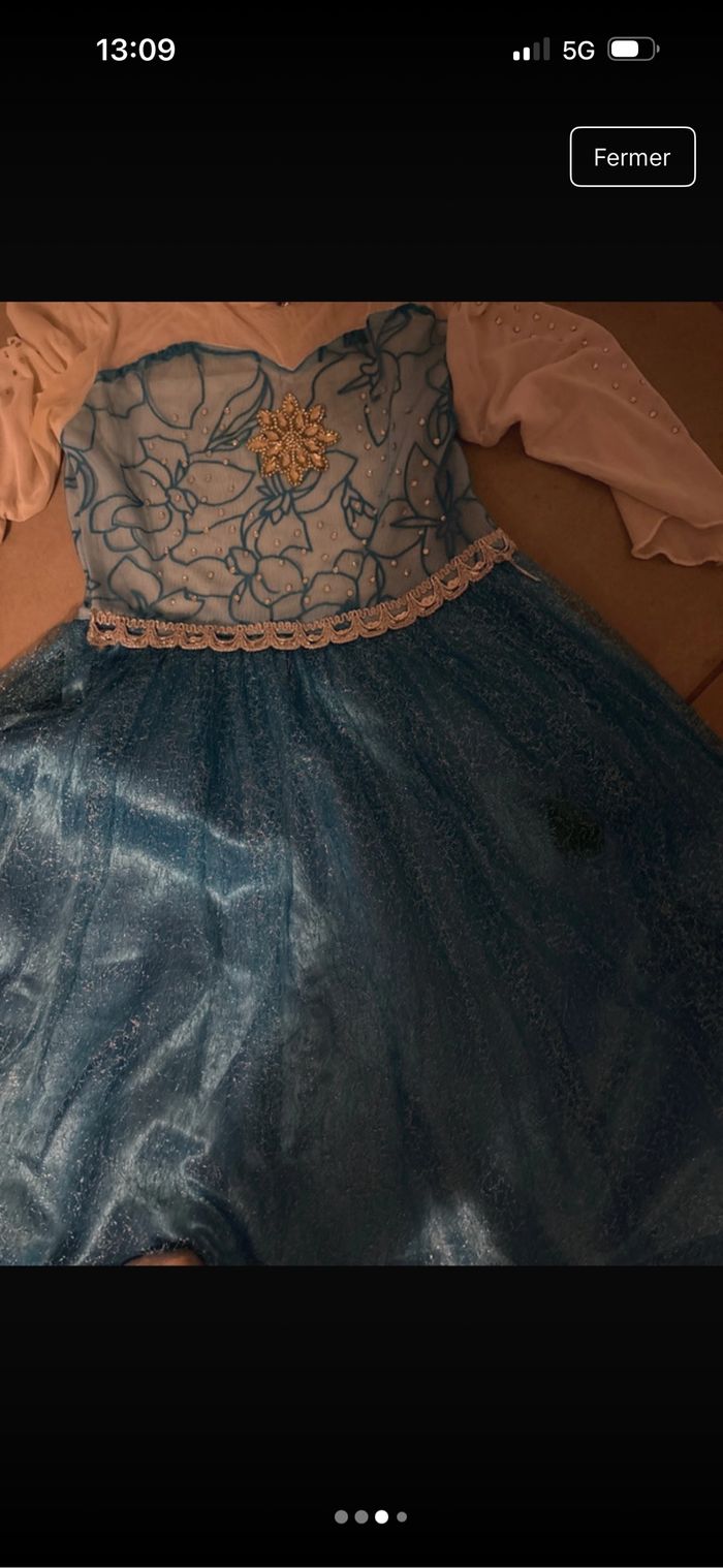 Robe de costume reine des neiges - photo numéro 3