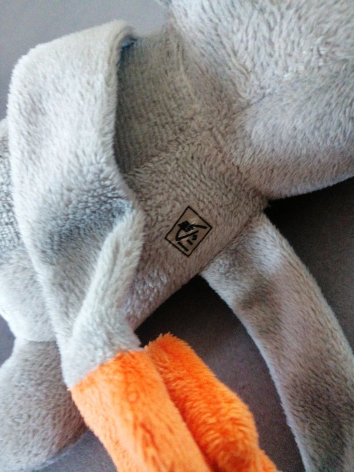 Peluche doudou hippopotame caisse d'épargne - photo numéro 3