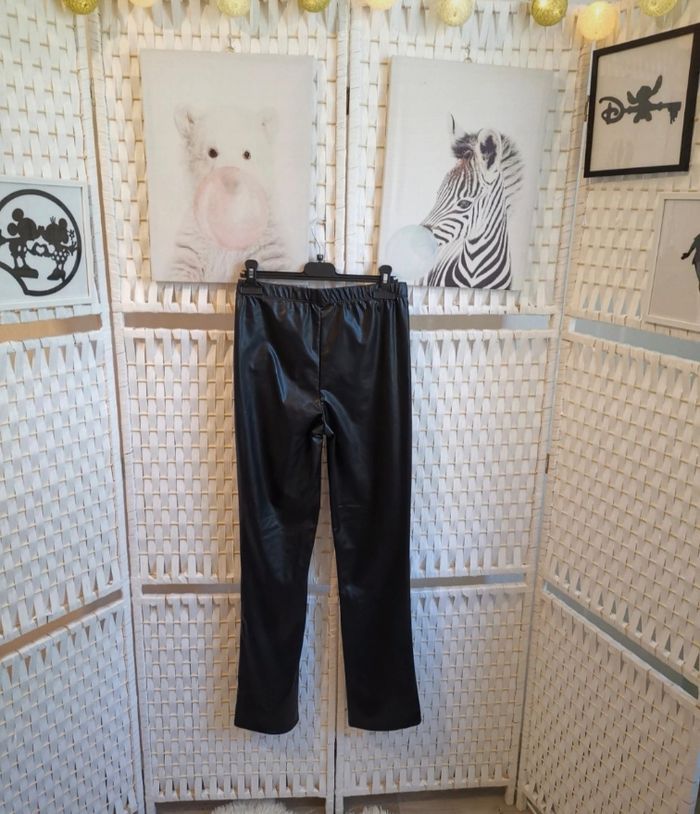 💕Jolie Legging bas evasé simili cuir fille 16ans inextenso 💕 - photo numéro 2