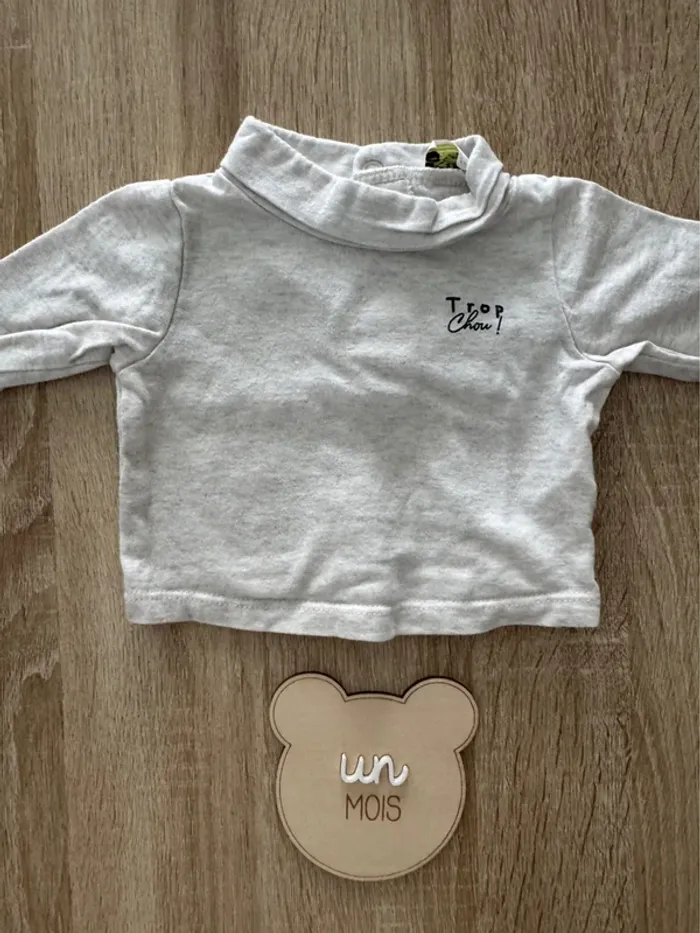 Sous pull col roulé - Taille 1 mois