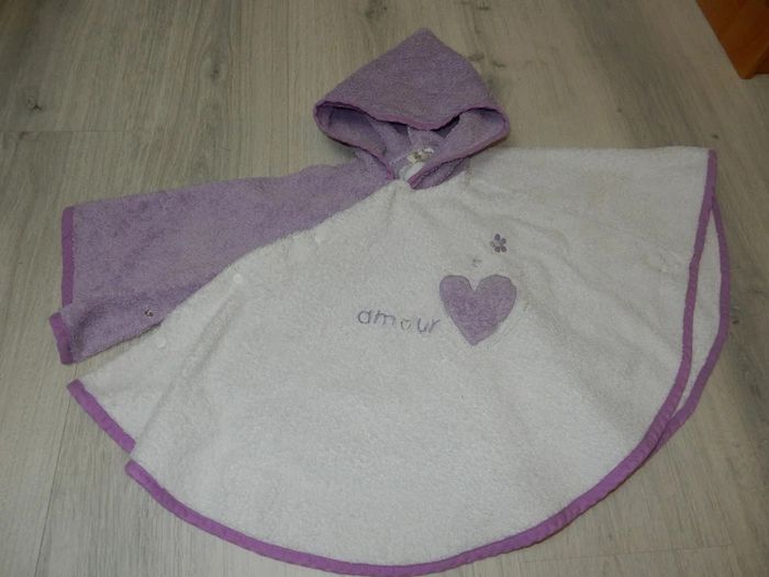 Poncho de bain à capuche "Amour"