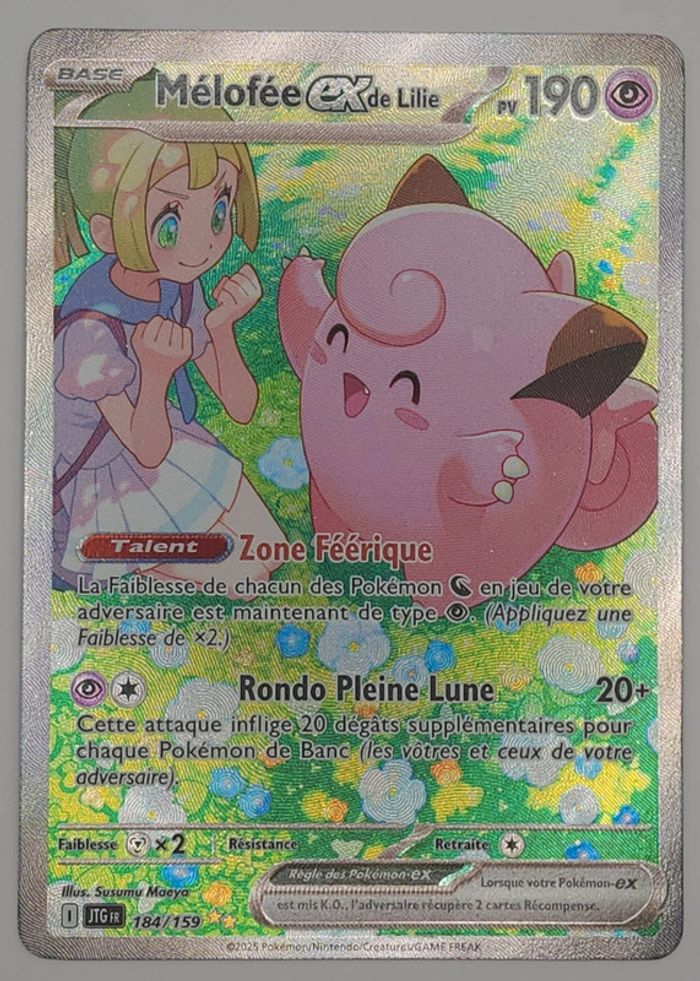 Pokemon Mélofée EX de Lilie JTG 184 Aventure Ensemble