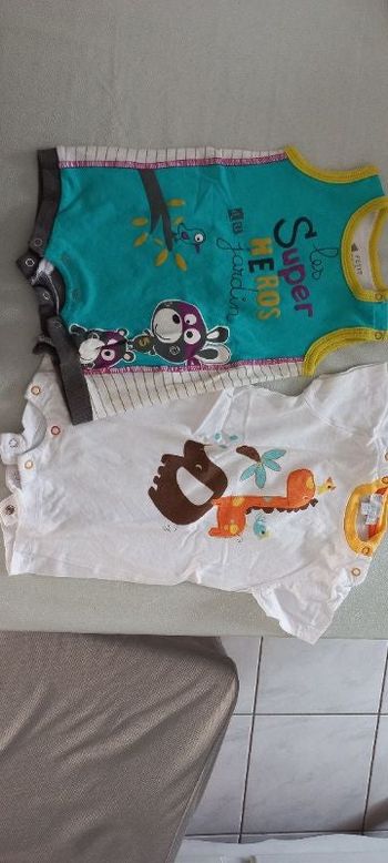 Lot 2 barboteuses bébé garçon