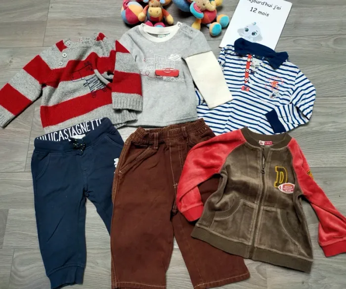 Lot de vêtements garçon automne hiver 12 mois
