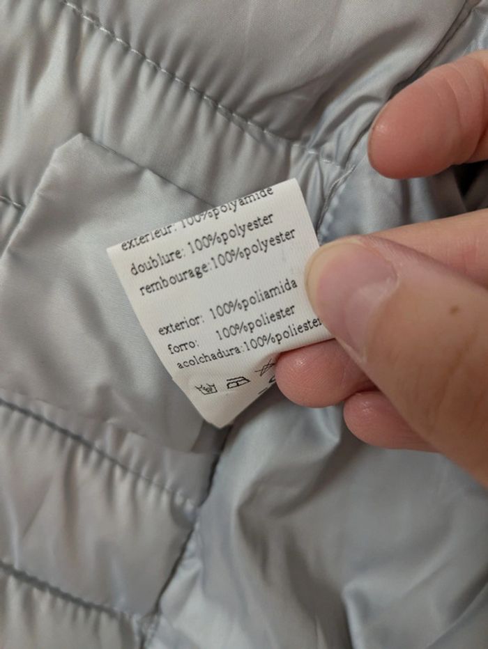 Veste bi matière originale doudoune/jean - photo numéro 5
