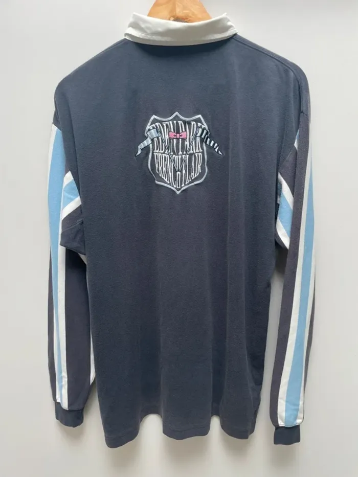 Polo Eden Park Mens Size Large long sleeves navy blue