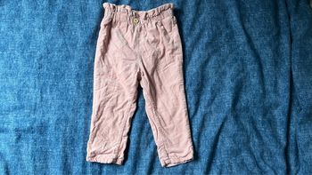 Pantalon velour rose h et m