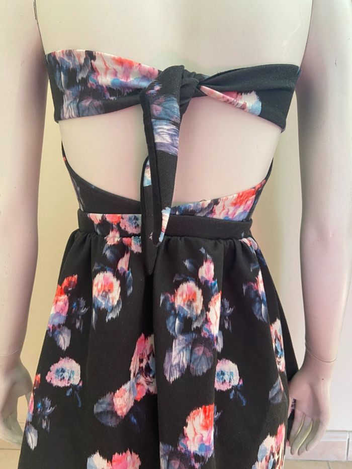 Robe fleurie bustier Pull & Bear - photo numéro 4