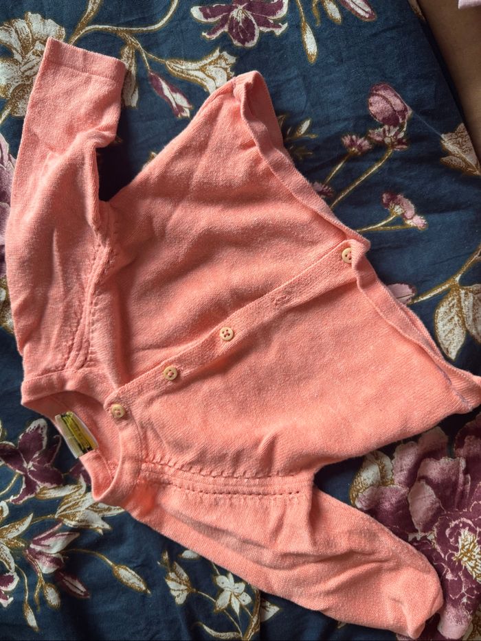 Petit gilet en maille – Taille 3 mois – Très bon état – Tape à l’œil - photo numéro 4