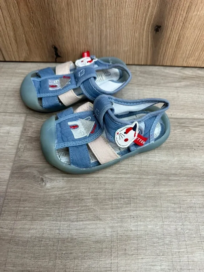 Sandale garçon bleu 20 - photo numéro 3