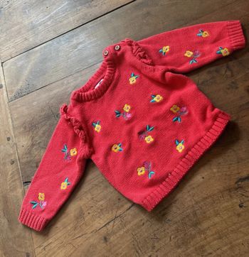 Pull à fleurs