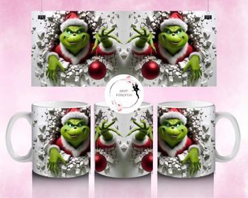 Grinch boule de Noël - Mug 325ml