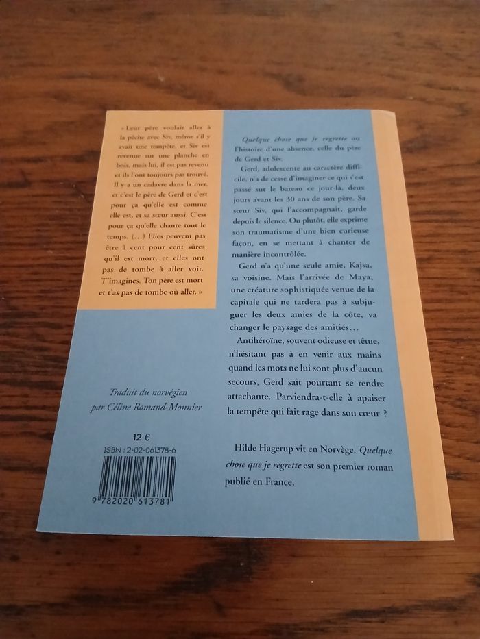Quelque chose que je regrette - photo numéro 2