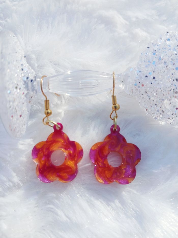 Boucles d'oreilles fleurs