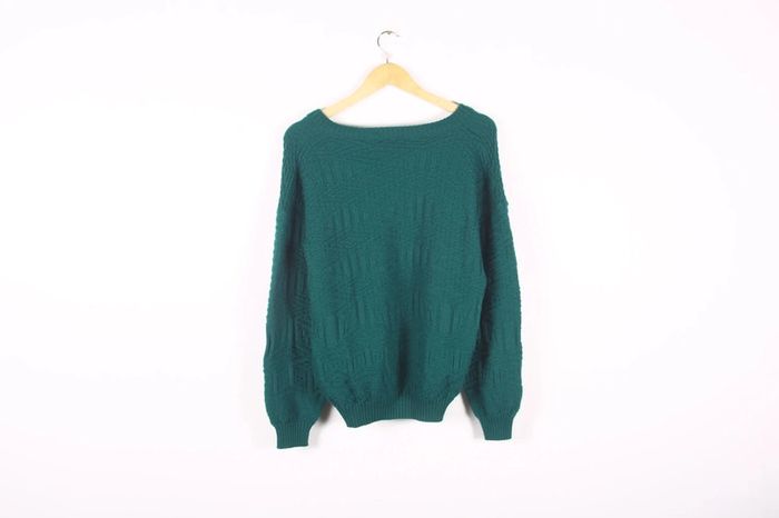 Pull vintage 90's unisexe en laine mélangée (#240082) - photo numéro 2