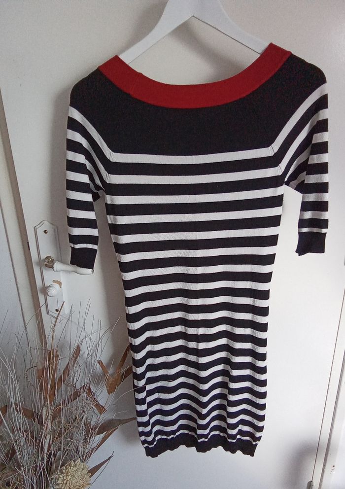 Robe à rayures noires et blanches Morgan taille 38 - photo numéro 6