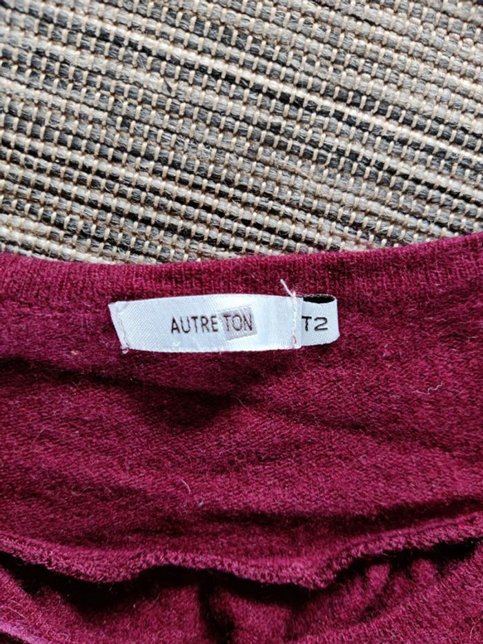 Pull bordeaux - photo numéro 2