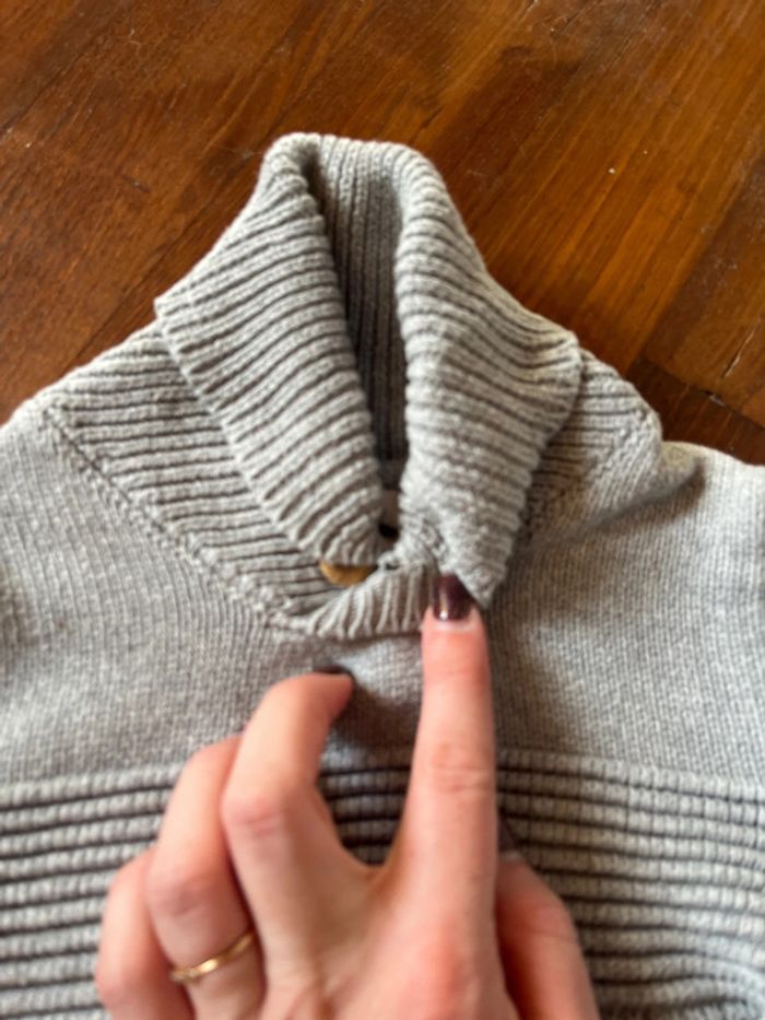 Pull en maille gris La halle 4 ans - photo numéro 2