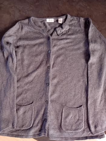 Gilet gris Okaîdi 10 ans