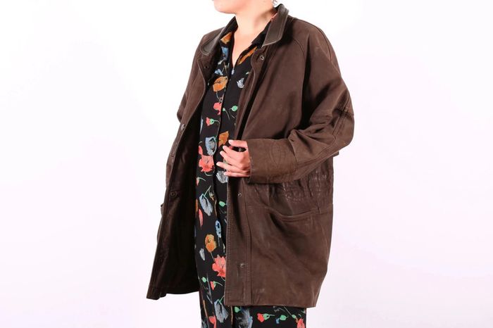 Adorable manteau vintage 80's en daim (#240498) - photo numéro 8