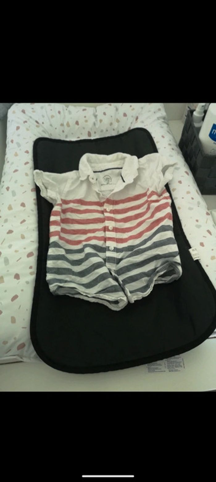 Chemise blanche courte garçon 3 ans