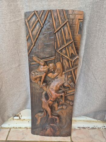 Tableau sculpté en bois