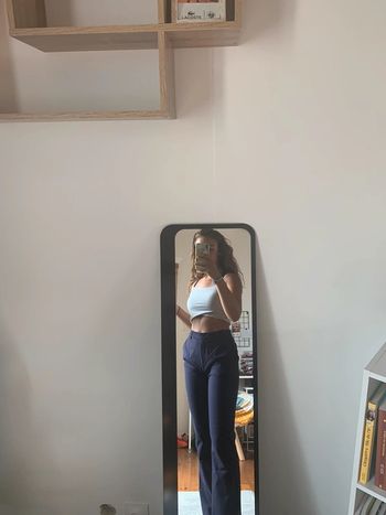 Pantalon tailleur violet
