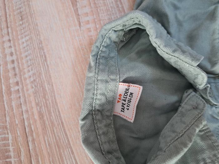 Chemise bleu clair tape à l'oeil 4 ans - 104 cm - photo numéro 3