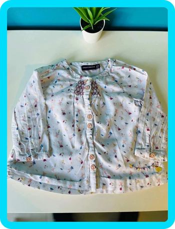 Gilet fin / petite chemise bébé fille 9 mois sergent major