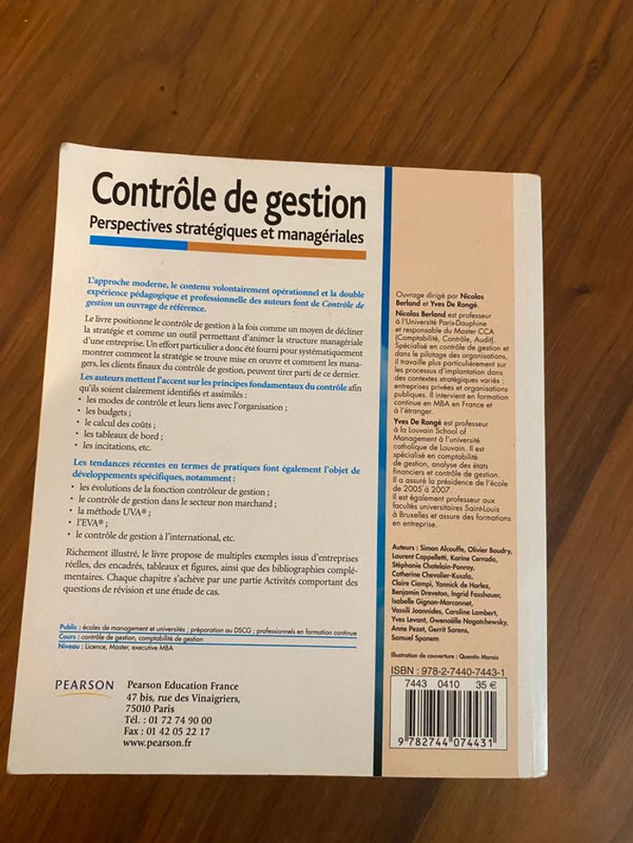 Livre contrôle de gestion Perspectives stratégiques et managériales - photo numéro 3