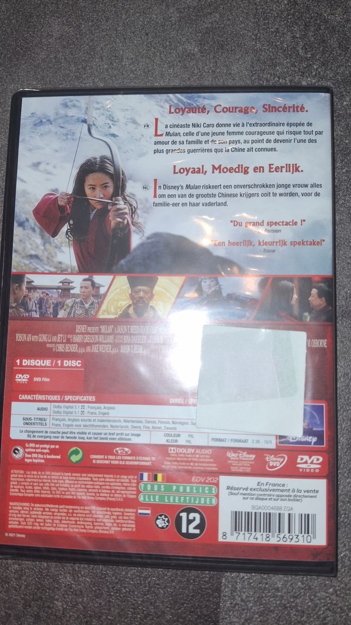 Dvd mulan film live action - photo numéro 7